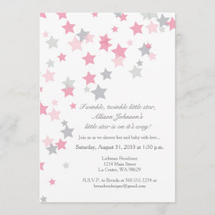 Twinkle Twinkle - Pequeno Convite de Prata Estrela
