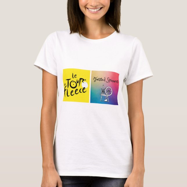 Twisted Spinners Tour de Fleece T-shirt (Frente)