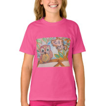 Twit Twoo, t-shirt das garotas Coruja