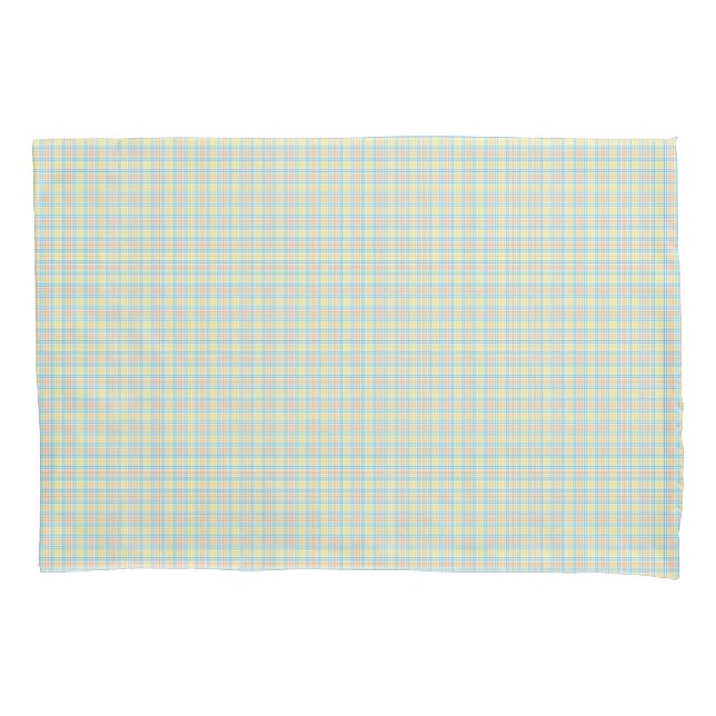 Two rectangular placemats with a pastel plaid  (Frente)