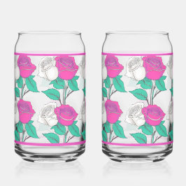 Two Roses Soda Glass