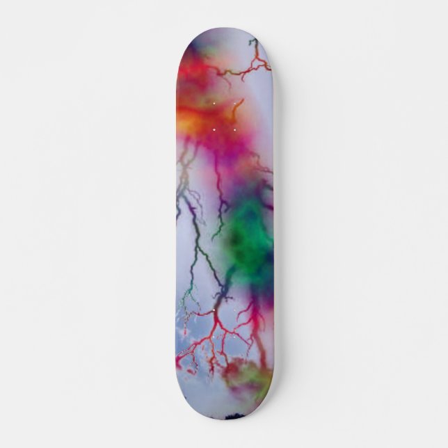 Tye Dye Lightning Skateboard (Frente)
