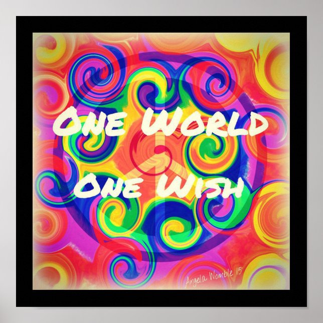 Tye Dye Swirl Poster (Frente)