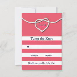 Tying the Knot Coral RSVP