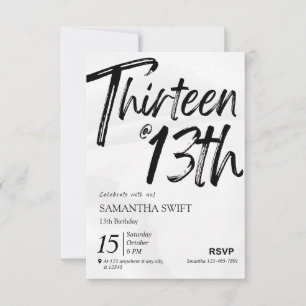 Typografia Doces convites para 13 anos