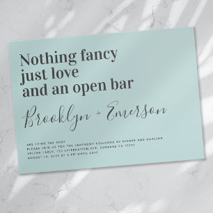 Typografia Engraçada Pato-de-Ovo Convite Azul