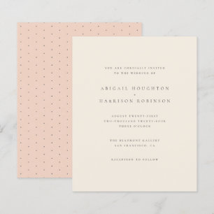 Typografia Minimalista de Orçamento Blush & Cream 