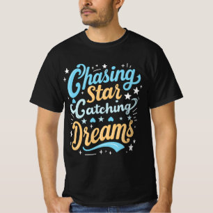 Typografia T-shirt "Buscando o sonho de apanhar es