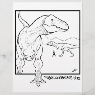 Tyrannosaurus rex - Página de Coloração.