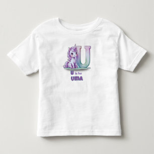 U é para Unicórnio – Camiseta Personalizada para C