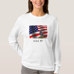 U.S.A. Camisa preta de #1 labrador retriever