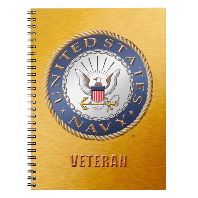 U.S. Caderno da foto da espiral do veterano do (Frente)