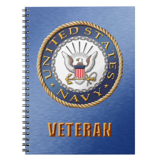 U.S. Caderno da foto da espiral do veterano do (Frente)