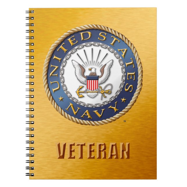 U.S. Caderno da foto da espiral do veterano do (Frente)
