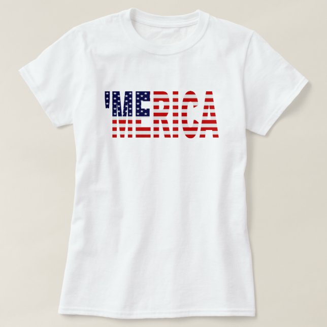 U.S. Camisa de MERICA da bandeira ' (Frente do Design)