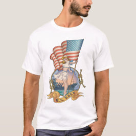 U.S. Camisa retro do marinho