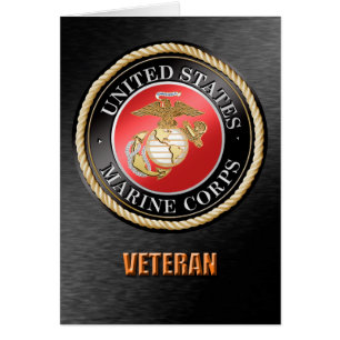 U.S. Cartão do veterano do Corpo do Marines