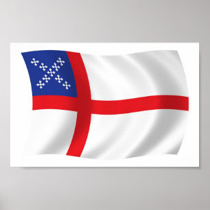 U.S. Impressão do poster da bandeira da igreja