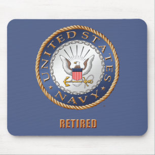 U.S. Mousepad aposentado marinho