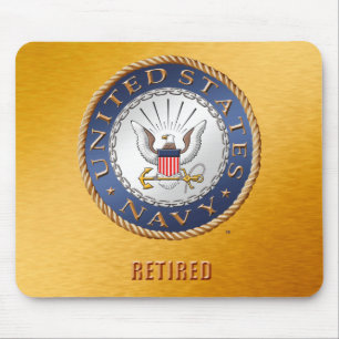 U.S. Mousepad aposentado marinho