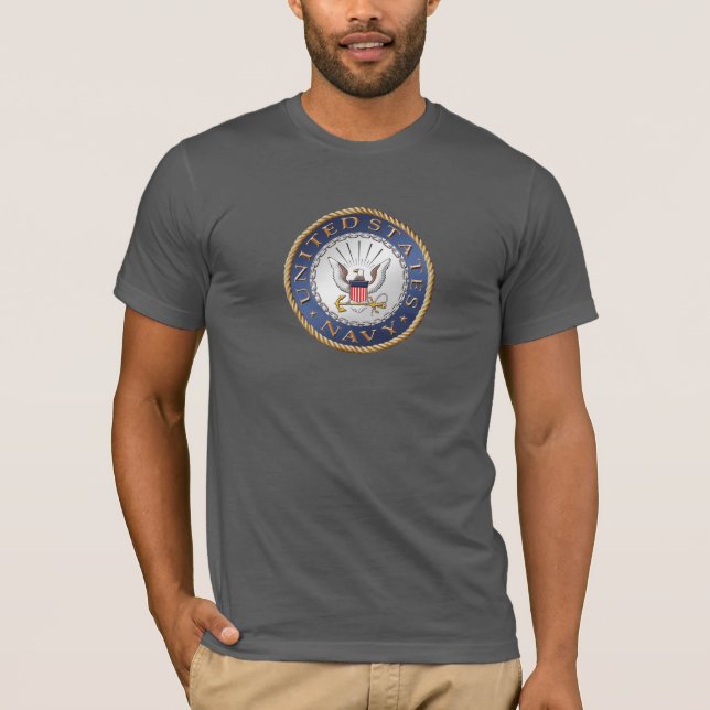 U.S. T-shirt do veterano do marinho (Frente)