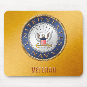U.S. Veterano Mousepad do marinho