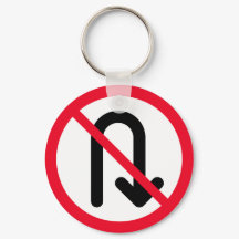 U Transformar Proibido | Chaveiro de círculo metál