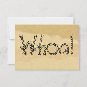 Uau! Convites de festas de pele de baleia de temas