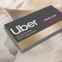 Uber Driver Referência de Fronteira Dourada Modern