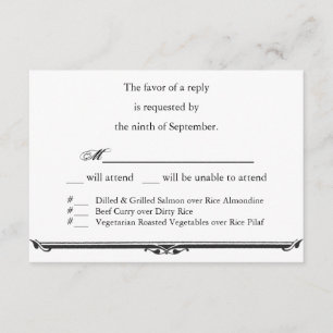 Ubi Caritas e Amor que Wedding o modelo de RSVP