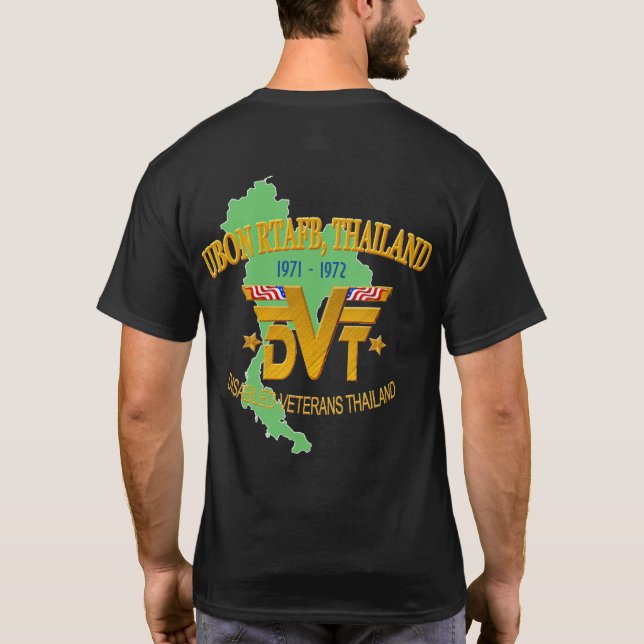 Ubon RTAFB, t-shirt dos veteranos de Tailândia (Verso)