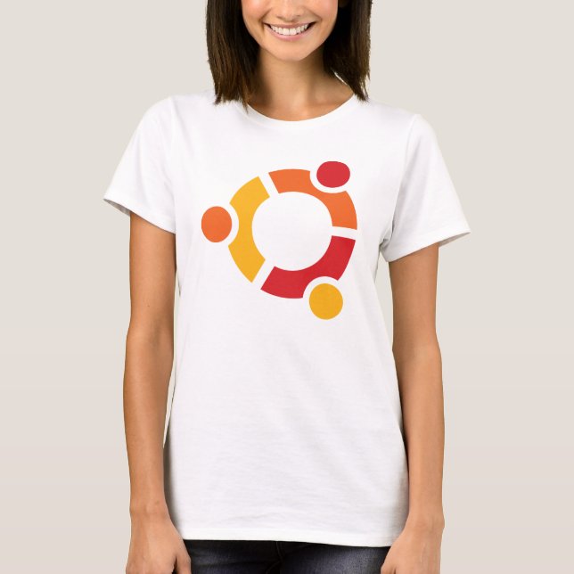 Ubuntu T-shirt da senhora (Frente)
