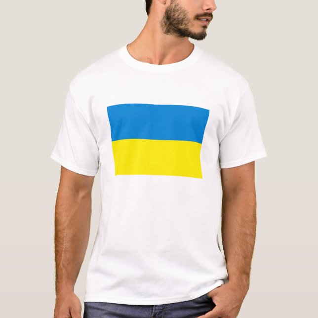 Ucrânia Flag T-shirt (Frente)