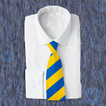 Ucrânia Neck Tie, Gravatas patriotas de bandeira u<br><div class="desc">Gravata no Pescoço: Um vínculo de negócios Patriótico com bandeiras Ucranianas com listras azuis e amarelas design / У к р а н а</div>