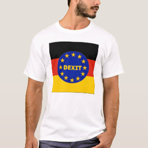 UE alemão Dexit da bandeira do t-shirt
