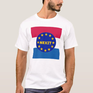 UE holandesa Nexit da bandeira do t-shirt