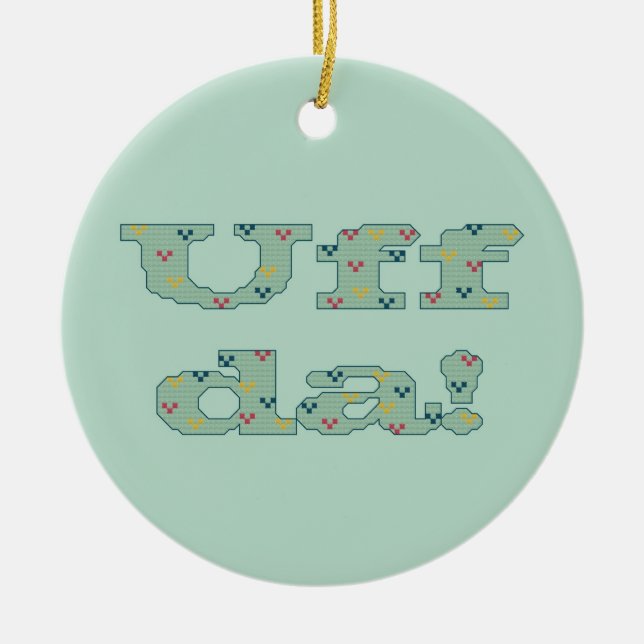 Uff a Dinamarca! Ornamento (Frente)