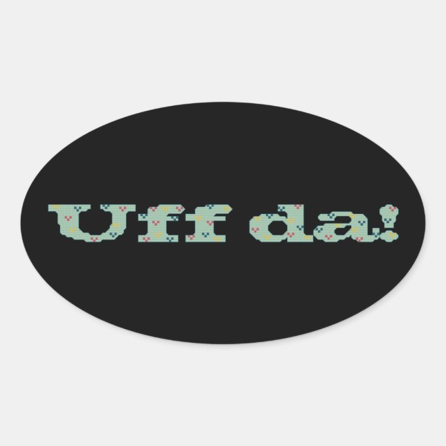 Uff da! Adesivos (Frente)