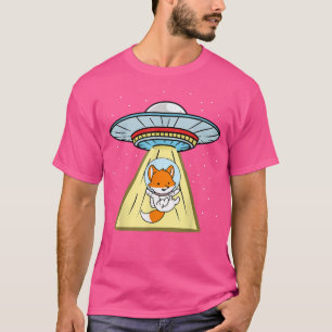 Ufo Abdução Fox Astronauta T-Shirt