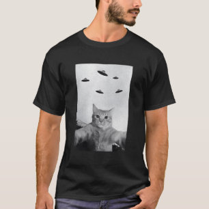Ufo Alienígena De Camisas De Gato Amantes De Acred