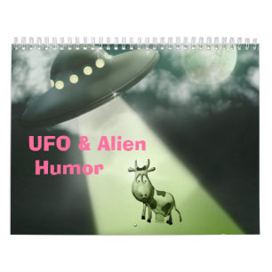 UFO & calendário estrangeiro do humor