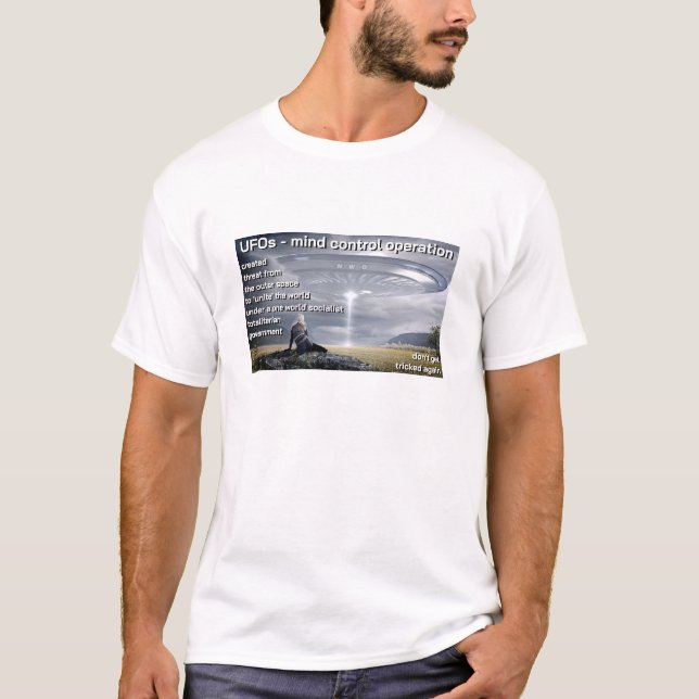 UFO Mind Control (light) T-Shirt (Frente)