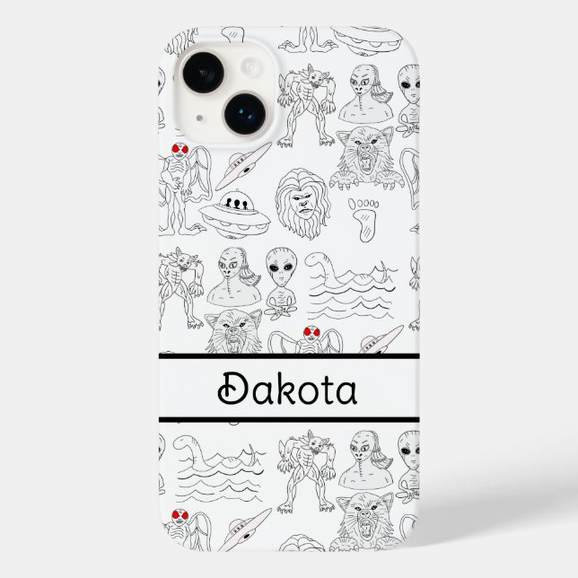 UFO personalizado, Alien, Cryptid Bigfoot   (Verso)