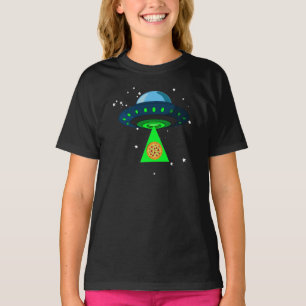 UFO Pizza Pegar T-Shirt