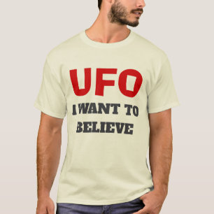 UFO T-Shirt - Eu Quero Acreditar - Cor Natural