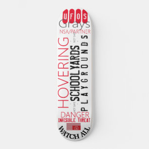 UFOS HOVERING 8 1/4" skateboard Deck