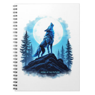 Uivo do Futuro - Caderno Espiral Temático de Lobo