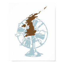 UK Brexit Atingiu o Poster do ventilador