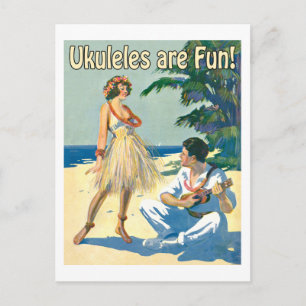 Ukes É Divertido! Cartão Postal