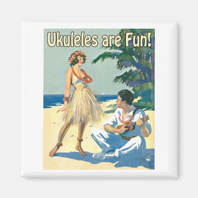 Ukes É Divertido! Íman (Frente)
